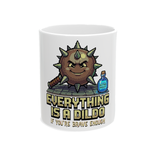 Critical Bravery — Funny Tabletop RPG Joke Mug