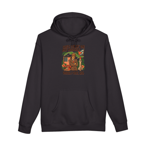 Cubin' On My Missile Until I Cry Sis Hoodie — Cuban Crisis JFK Cold — Black