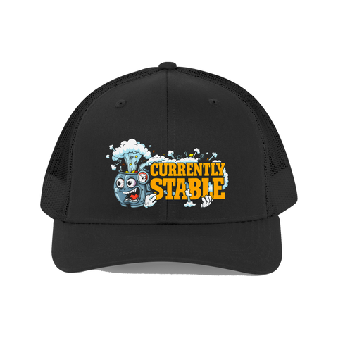 Currently Stable Hat — Funny Pressure Cooker Cap — Black