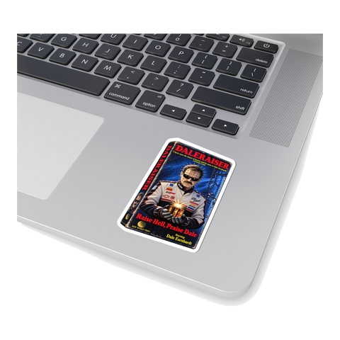 Daleraiser Sticker — Funny Dale Earnhardt Hellraiser — White