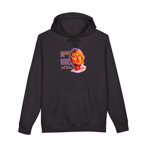 Deep Fried Kurt Cobain Quote Hoodie — Nickelback Meme Owen Wilson — Black