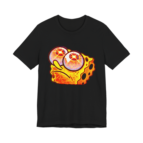 Deep Fried Panic Attack T-Shirt — Spongebob Squarepants Glowing Eyes — Black