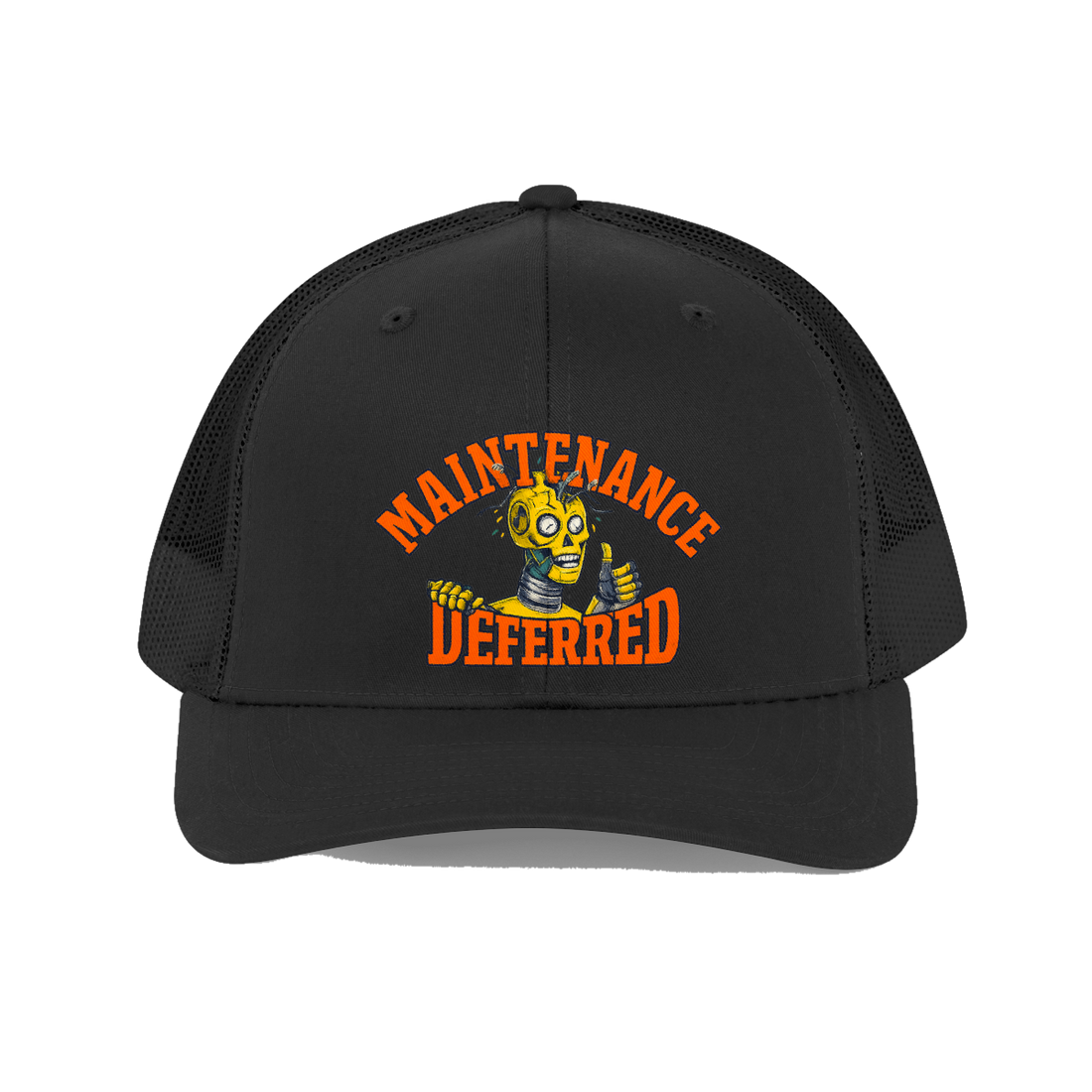 Deferred Maintenance Hat — Funny Crash Test Dummy Cap
