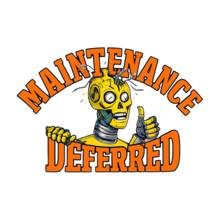 Deferred Maintenance — Funny Crash Test Dummy Sticker