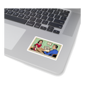 Diagnosed: Having Opinions Sticker — Funny Feminist Decal — view 3