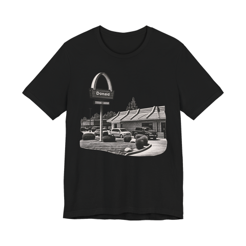 Donald T-Shirt — Funny Single Arch Sign — Black