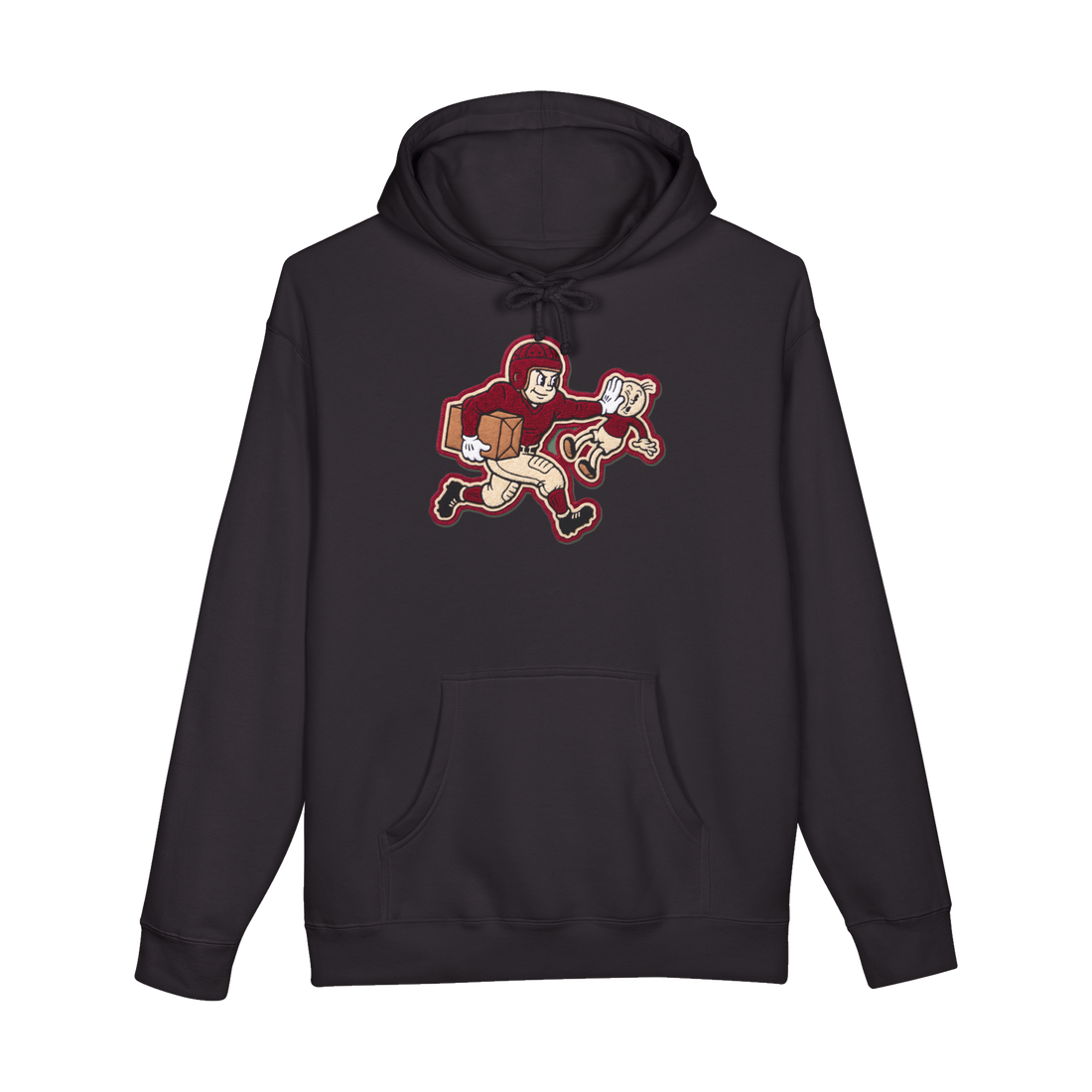 Doorbuster Champion Hoodie — Black Friday Heisman Pose Holding TV — Black
