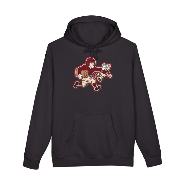 Doorbuster Champion Hoodie — Black Friday Heisman Pose Holding TV — Black