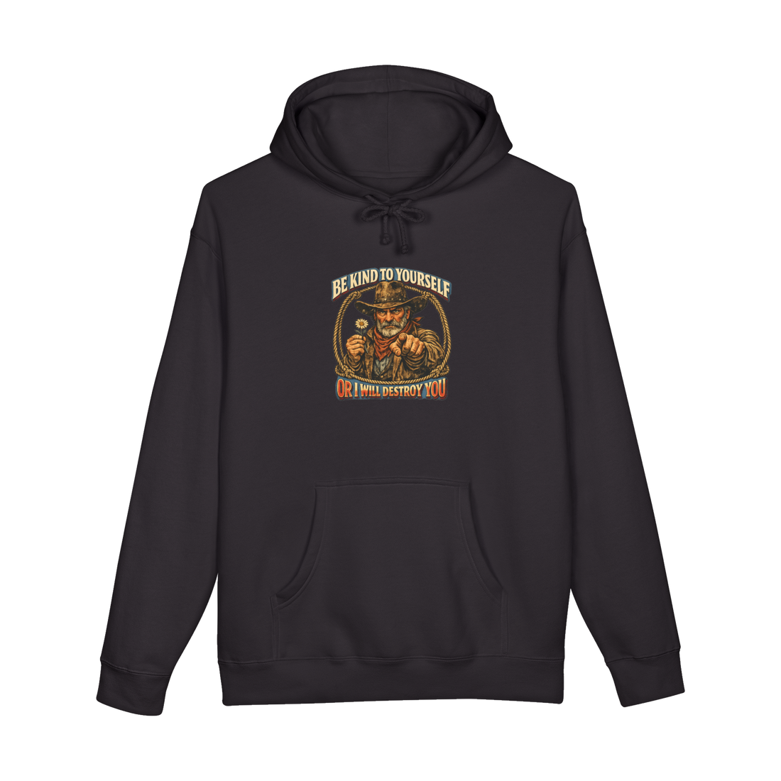 Draw Your Damn Boundaries — Funny Therapist Hoodie — Black