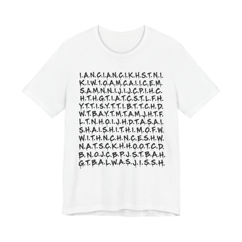 Dripping Chicanery T-Shirt — Funny Dripping Acronym Letters — White
