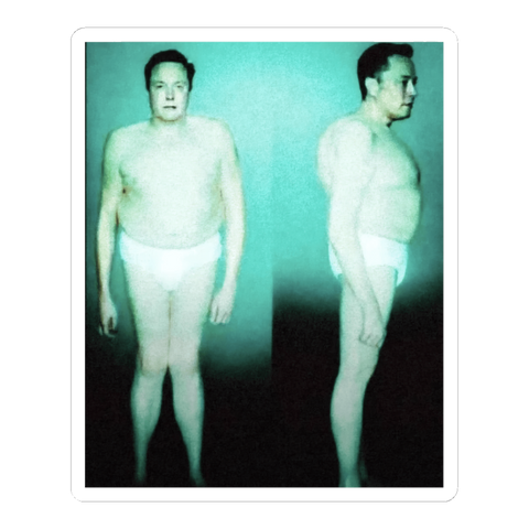 Earth Deportation Photo — Sticker — White