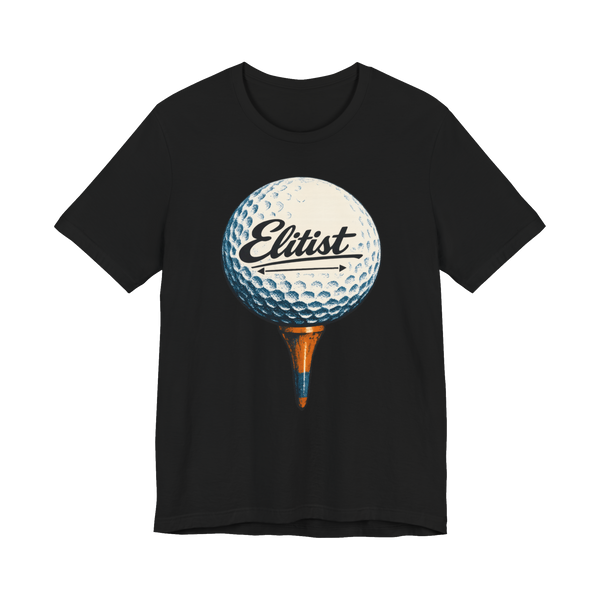 Elitist Golf Parody Shirt — Funny Country Club Tee — Black