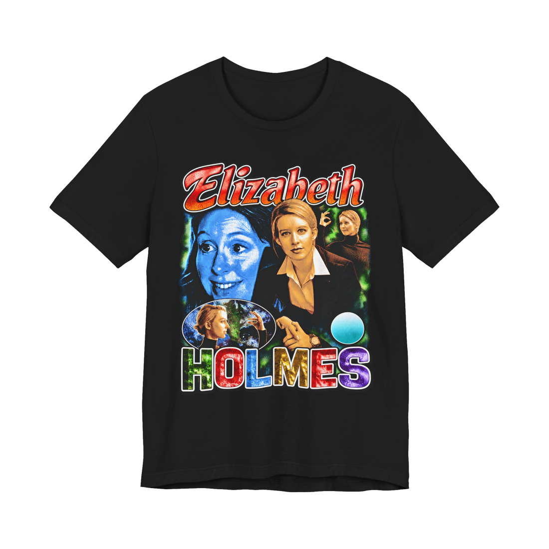 Elizabeth Holmes Rap Tribute T-Shirt — Funny Elizabeth Holmes Theranos — Black