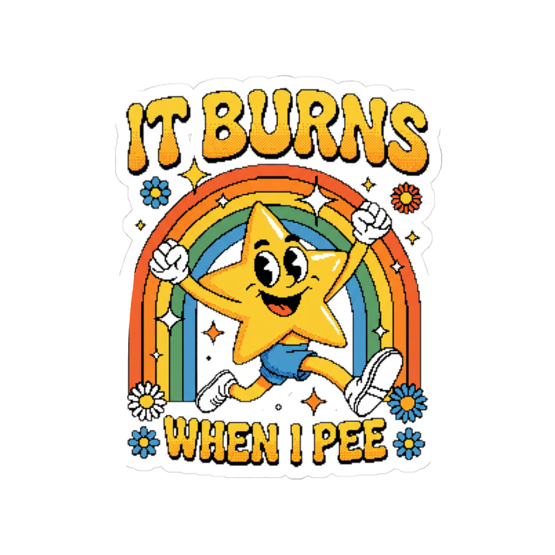 Excruciating Flank Pain — Sticker
