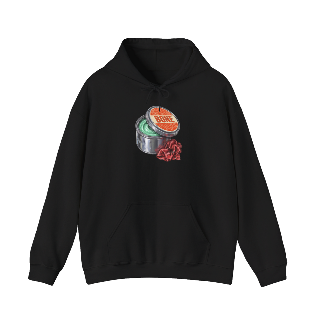 Exposed Bone Polish Hoodie — Funny Dark Humor Teeth Pullover