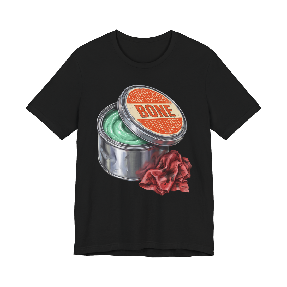 Exposed Bone Polish — Funny Dental Maintenance T-Shirt — Black