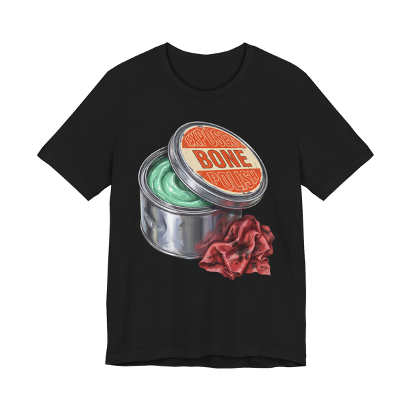 Exposed Bone Polish — Funny Dental Maintenance T-Shirt — Black