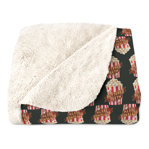 Extra Butter Molars — Funny Popcorn Teeth Blanket