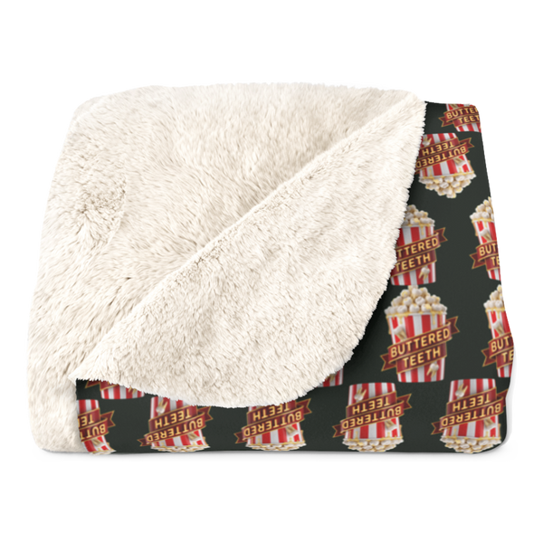Extra Butter Molars — Funny Popcorn Teeth Blanket