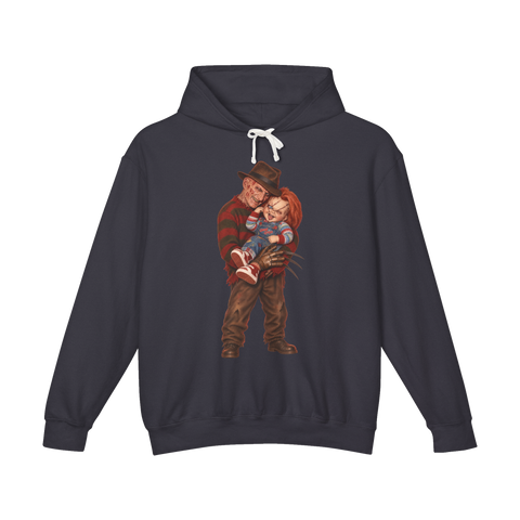 Family Portrait 1988 Hoodie — Funny Freddy Krueger Chucky — Black