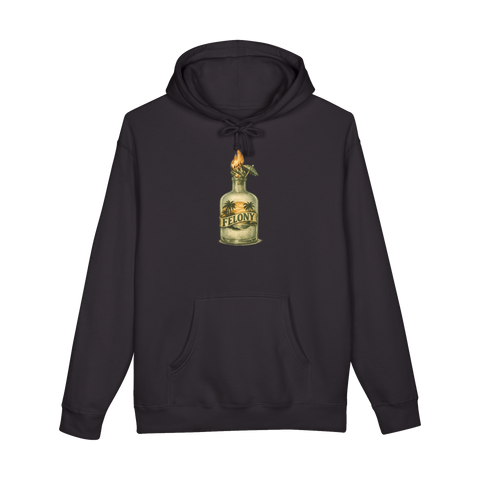 Felony Island Reserve — Molotov Cocktail Vacation Hoodie — Black
