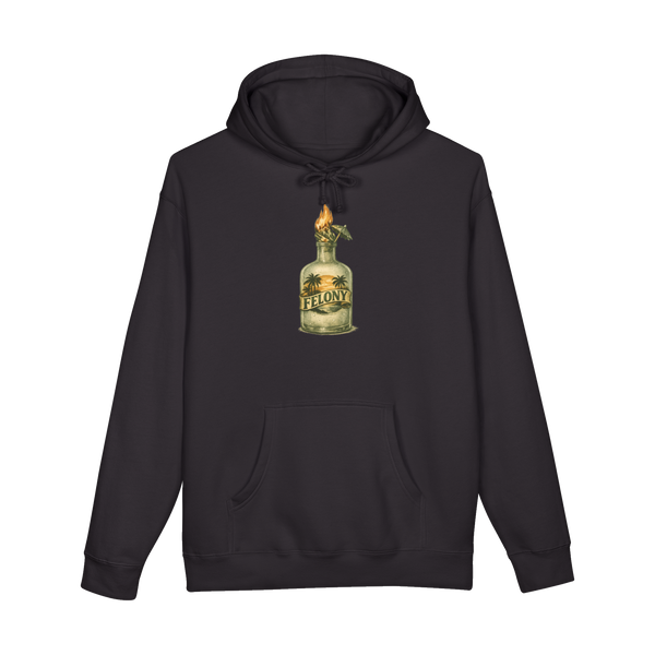 Felony Island Reserve — Molotov Cocktail Vacation Hoodie — Black