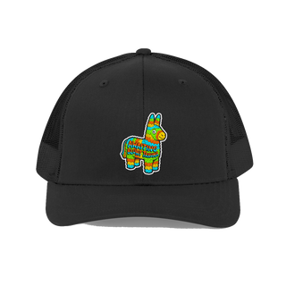 Festive Beating Receptacle Piñata Hat — Funny Burnout Dad Cap