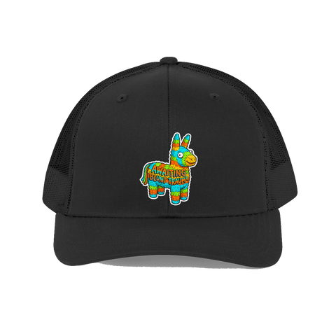 Embroidered dad cap with text Festive Beating Receptacle for corporate burnouts