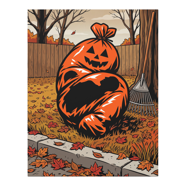 Festive Yard Waste Corpse Wall Art - True Crime Decor — 0.75''