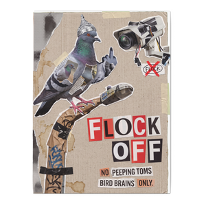 Flock Off Canvas — Anti-Surveillance Camera Punk Wall Art