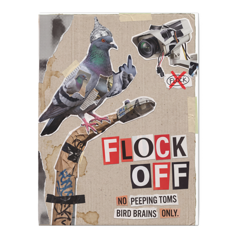 Flock Off — Birds Aren't Real Wall Art — 0.75''
