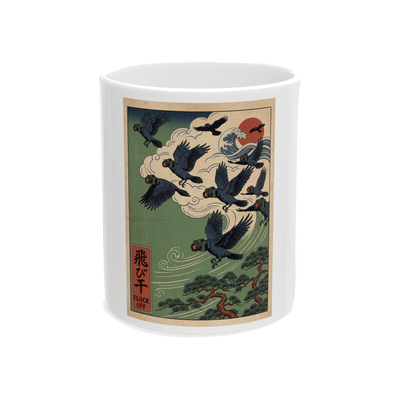 Flock Off Crow Mug — Funny Anti-Surveillance Camera Gift