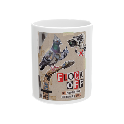 Flock Off Mug — Funny Birds Aren't Real Pigeon Conspiracy Gift