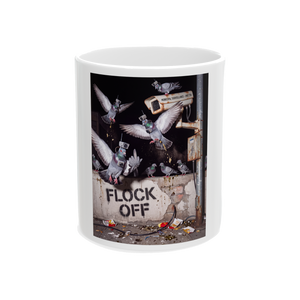Flock Off Funny Anti-Surveillance Pigeon Mug