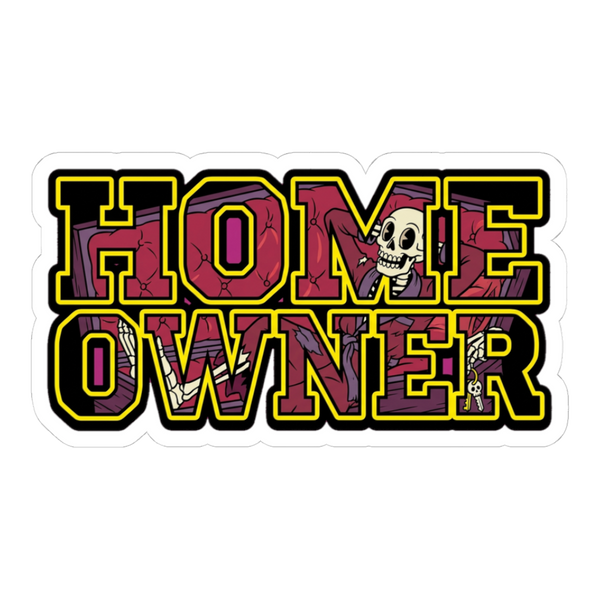 Forever Home Coffin Sticker — Funny Real Estate Joke