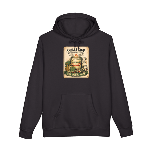 Four Easy Payments Hoodie — Funny Buy Now Pay Later Gift — Black