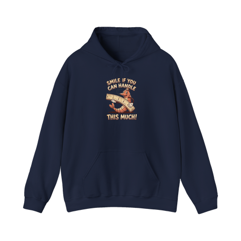 Four Honest Inches — Funny Gag Gift Hoodie — Navy