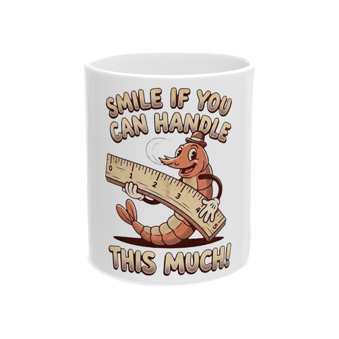 Four Honest Inches Mug — Funny Vintage Worm Gag Gift