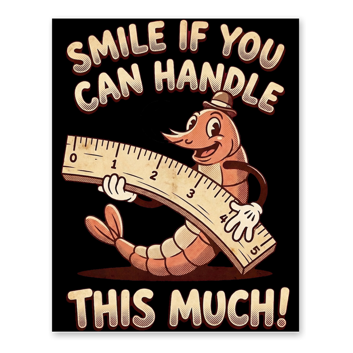 Four Honest Inches — Funny Worm Poster