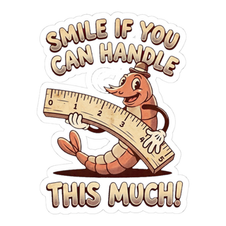 Four Honest Inches Sticker — Funny Vintage Worm Gag Gift