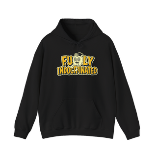 Fully Indoctrinated Hoodie — Funny Retro Mascot Sweatshirt