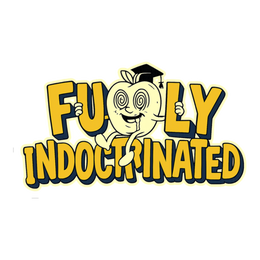 Fully Indoctrinated Sticker — Funny Compliance Mascot Decal