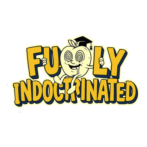 Fully Indoctrinated Sticker — Funny Compliance Mascot Decal