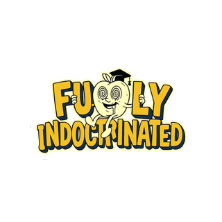 Fully Indoctrinated Sticker — Funny Compliance Mascot Decal