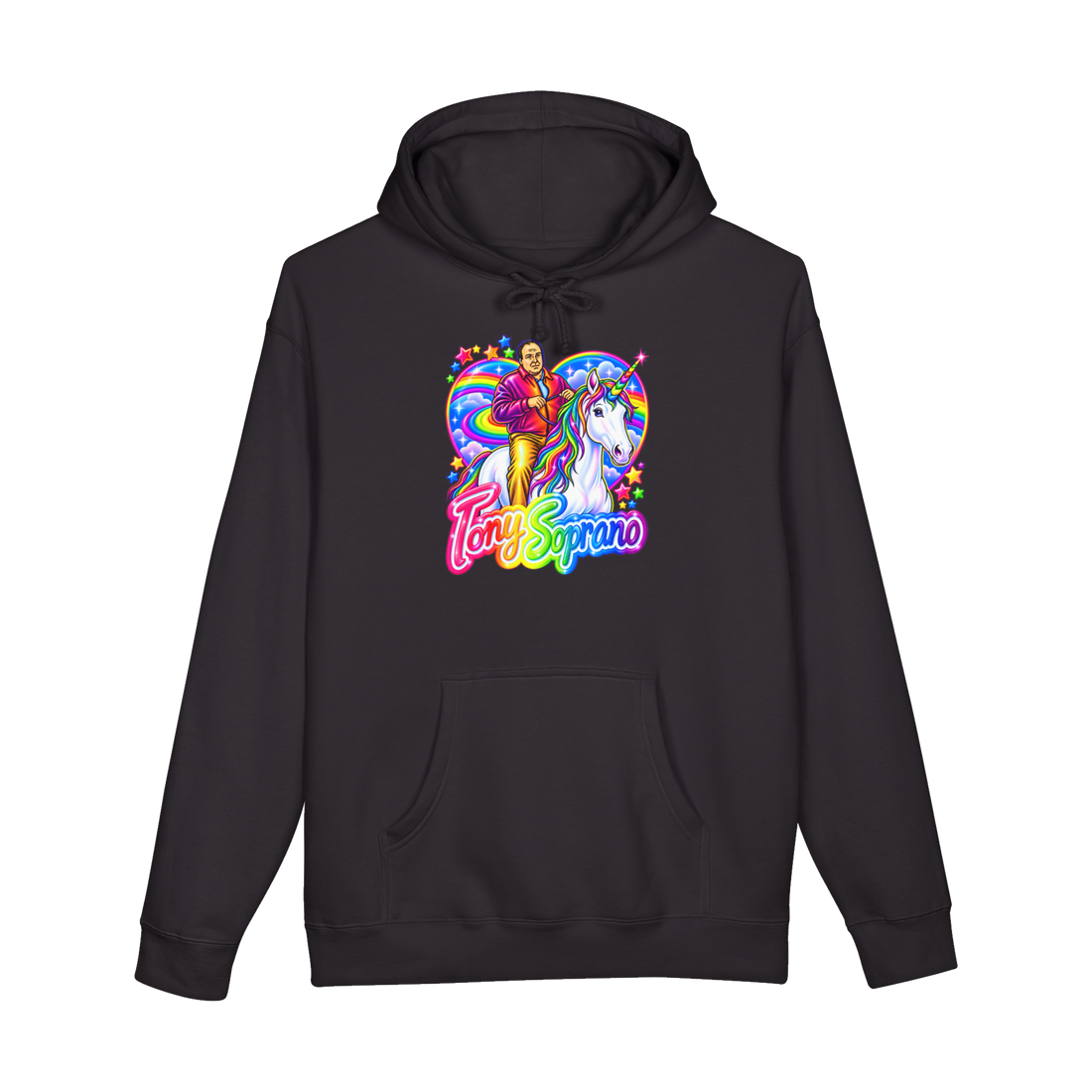 Gabagool & Glitter Hoodie — Funny Tony Soprano — Black