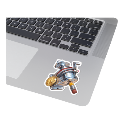 Gold Medal Woodchipper — Funny Pencil Sharpener Sticker