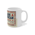 Grade A American Stamp — Funny Retro Inspector Coffee Mug — view 3