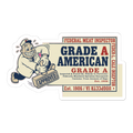Grade A American Sticker — Funny Sarcastic Laptop Decal — view 1