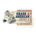 Grade A American Sticker — Funny Sarcastic Laptop Decal — view 2