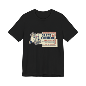 Grade A American Tee — Funny Ironic Mascot Shirt